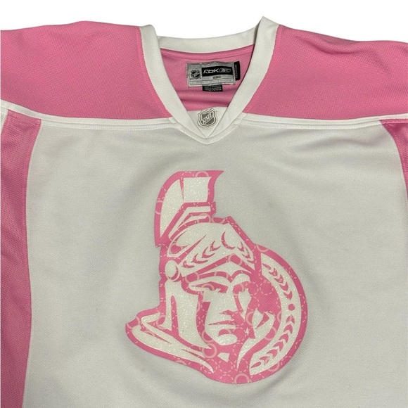 REEBOK Women's NHL Ottawa Senators Jersey - Pink/ White, 2XL - Picture 4 of 5